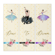 Ballerina Dainty Dreams & Polka Dots - Triptiek