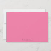 Ballerina Dance Anniversaire Invitation (Dos)