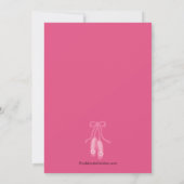Ballerina Dance Birthday Invitation Kaart (Achterkant)