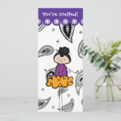 Ballerina Dance Considérant Invitations (Debout devant)