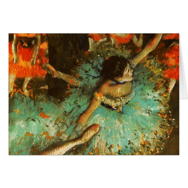 Ballerina Dance Green Dancer Edger Degas Peinture (Devant horizontal)
