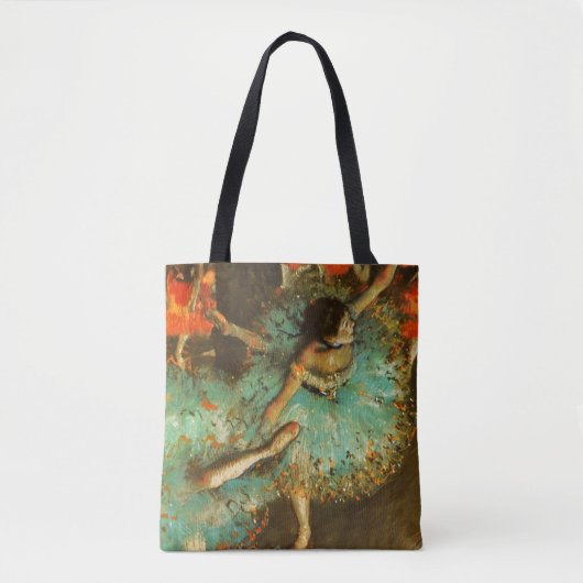 Ballerina Dance Groene Danser Edger Degas Schilder Draagtas (Voorkant)