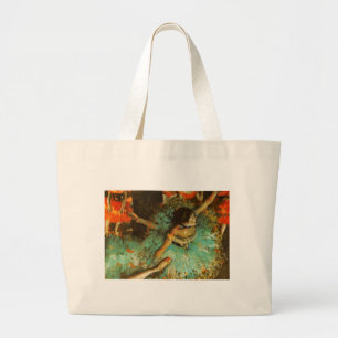 Ballerina Dance Groene Danser Edger Degas Schilder Grote Tote Bag