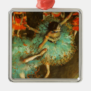 Ballerina Dance Groene Danser Edger Degas Schilder Metalen Ornament