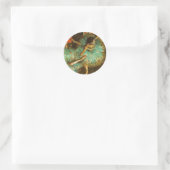 Ballerina Dance Groene Danser Edger Degas Schilder Ronde Sticker (Tas)