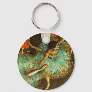 Ballerina Dance Groene Danser Edger Degas Schilder Sleutelhanger