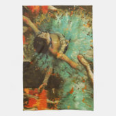 Ballerina Dance Groene Danser Edger Degas Schilder Theedoek (Verticaal)