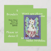 Ballerina Dance Kitty Cat Cute Carte d'anniversair (Devant / Derrière)