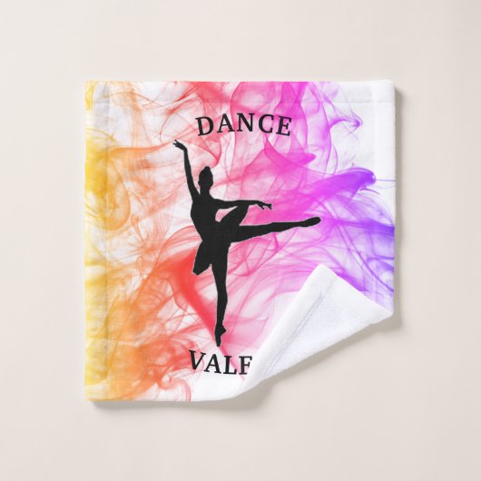Ballerina Dance Pastel Aquarelle Laver (Gant de toilette)
