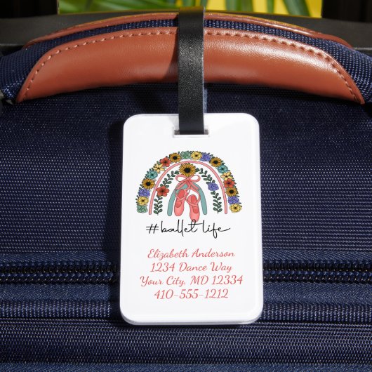 Ballerina Dance Studio Ballet Instructor Dancer Bagagelabel (Achter Insitu 4)