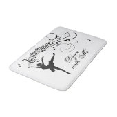Ballerina Dance with Me Music Note Badmat (Gekanteld)