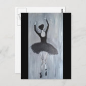 BALLERINA DANCER BRIEFKAART (Voorkant / Achterkant)