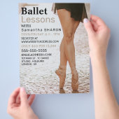 Ballerina Dancer, Dance Lesson Adverteren Flyer (Hand)