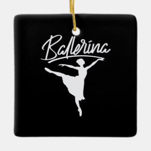 Ballerina Dancer Keramisch Ornament