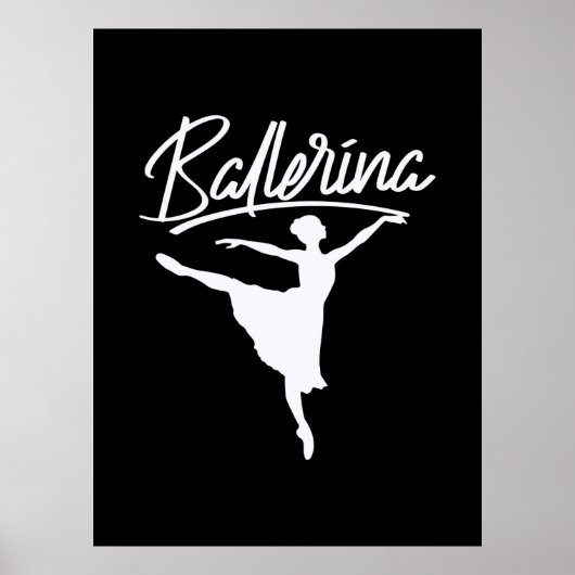Ballerina Dancer Poster (Voorkant)