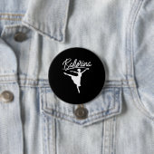 Ballerina Dancer Ronde Button 7,6 Cm (In situ)
