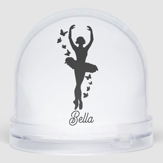 Ballerina Dancer Snow Globe (Arrière)