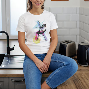 Ballerina Dancer Waterverf Theme T-shirt