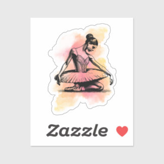 Ballerina Dancing in Color  Sticker