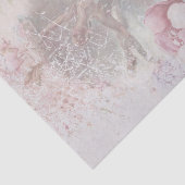 Ballerina Dancing Pose Pink Floral Decoupage Tissuepapier (Detail)