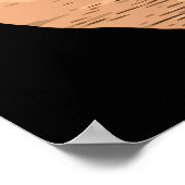 Ballerina Dancing Sunset Abstracte silhouette Art Poster (Hoek)