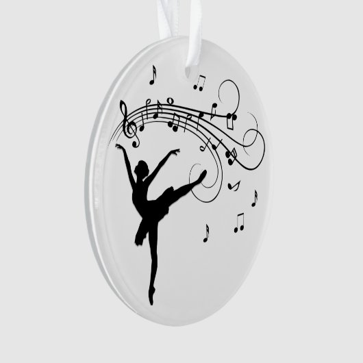Ballerina Dancing with Music Notes (devant)