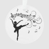 Ballerina Dancing with Music Notes (devant)
