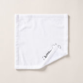 Ballerina Dancing with Music Notes (Gant de toilette)