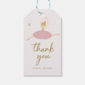 Ballerina dank u Label · Ballet dank u Label Cadeaulabel (Voorkant)