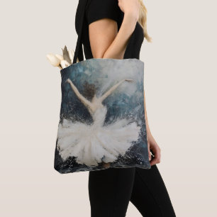 Ballerina Dans Abstracte Kunst Draagtas