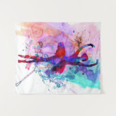 Ballerina Dans Eigenaar Cadeau | Schattig, Mooi Ve Wandkleed (Voorkant (horizontaal))