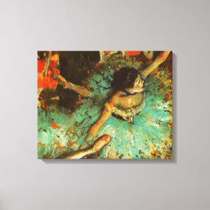 Ballerina Dans Groene Danser Edger Degas Schilderi Canvas Afdruk