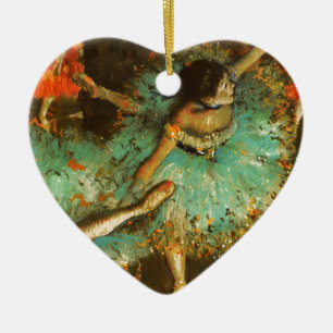 Ballerina Dans Groene Danser Edger Degas Schilderi Keramisch Ornament