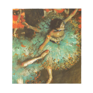 Ballerina Dans Groene Danser Edger Degas Schilderi Notitieblok