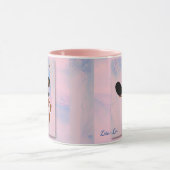 Ballerina dans la tasse de café rose (Centre)