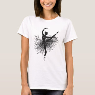 Ballerina Dans Silhouet T-Shirt Ballet T-Shirt