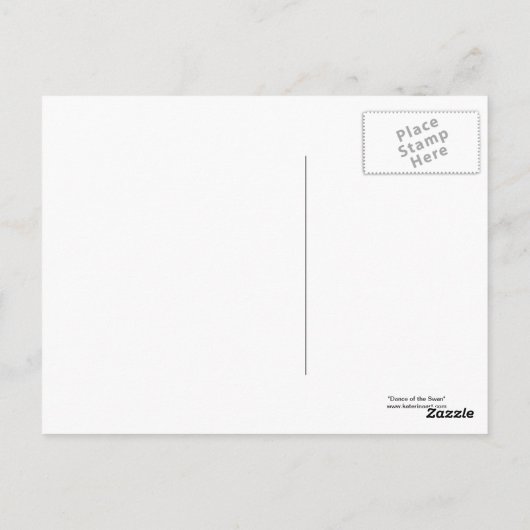 Ballerina dans van het zwandige Briefkaart (Achterkant)