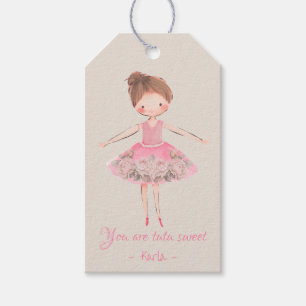 Ballerina Dans Verjaardagsfeest Cadeaulabel