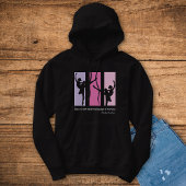 Ballerina Dansers Silhouette Roze Hoodie