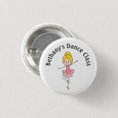 Ballerina dansles ronde button 3,2 cm (Voorkant /achterkant)