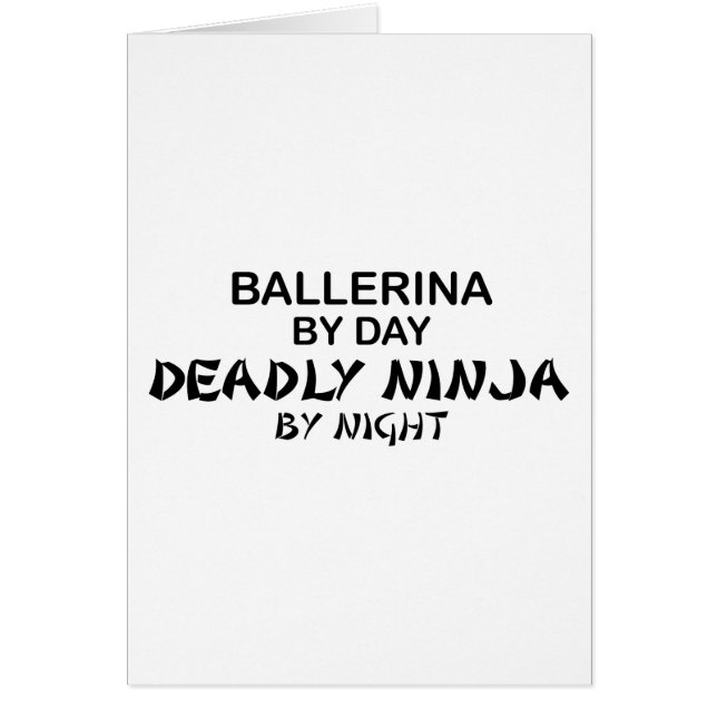 Ballerina Deadly Ninja bij nacht (Voorkant)