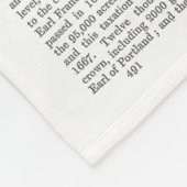 Ballerina Deer in Blue Fleece Deken (Hoek)