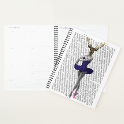 Ballerina Deer in Blue Planner (Display)