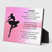 Ballerina Design - Plaque poème fille (Côté)