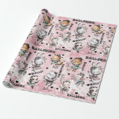 Ballerina dieren cadeaupapier (Uitgerold)