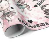 Ballerina dieren cadeaupapier (Rol Hoek)