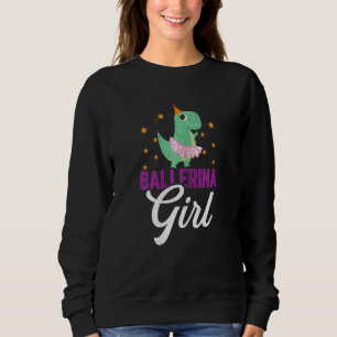 Ballerina Dinosaur Meisje Ballet Danser Grafisch Trui