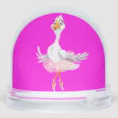 Ballerina Duck Sneeuwbol (Achterkant)