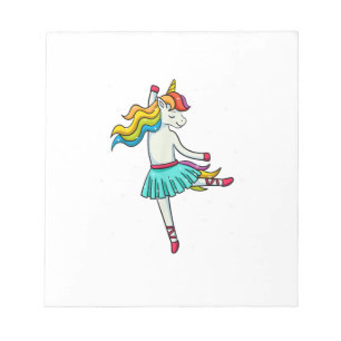 Ballerina Eenhoorn Dansende Ballet Danser Tutu Jur Notitieblok