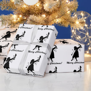 Ballerina en Nutcracker Merry kerstwrapping  Cadeaupapier